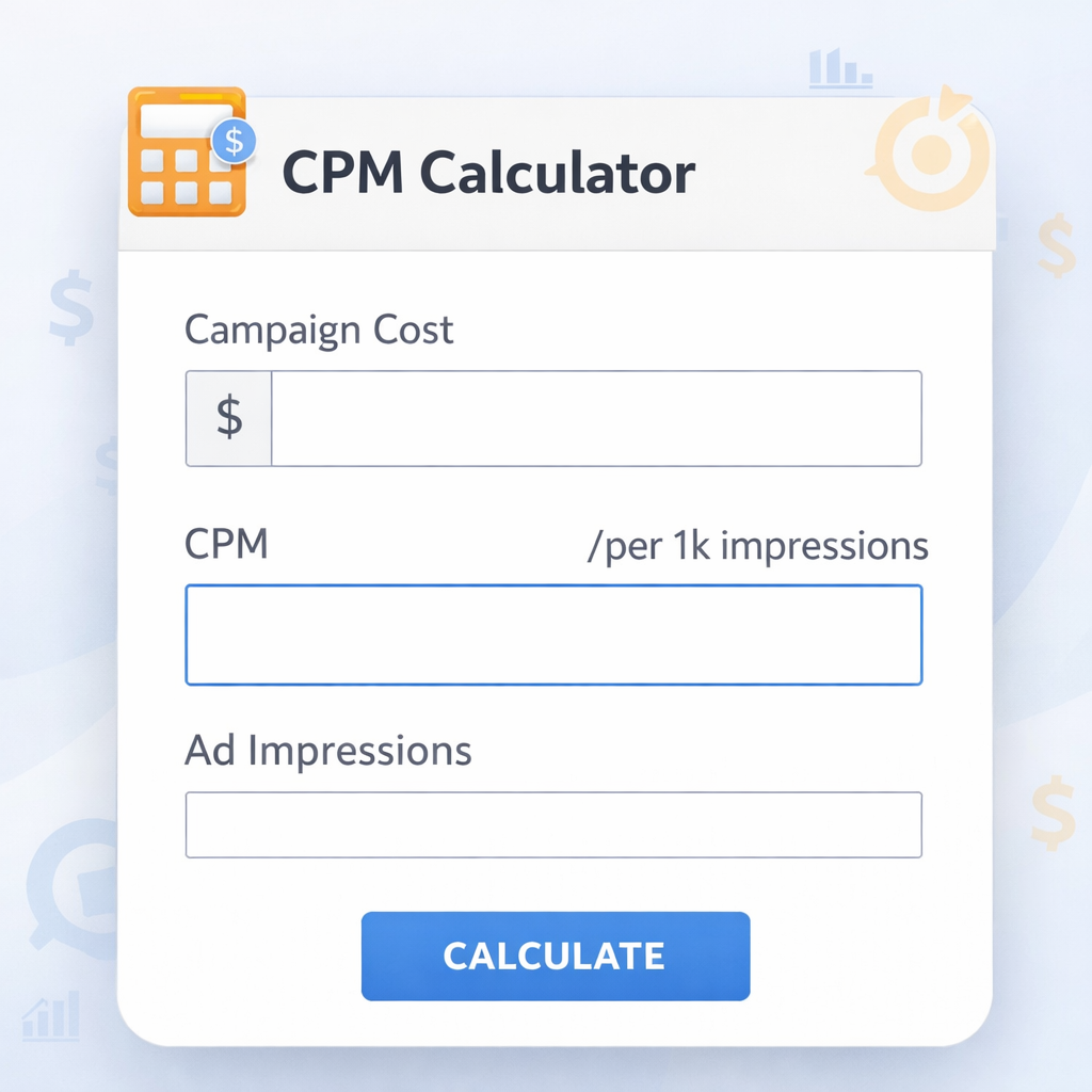 CPM Calculator Guide: Calculate Cost, CPM, and Impressions
