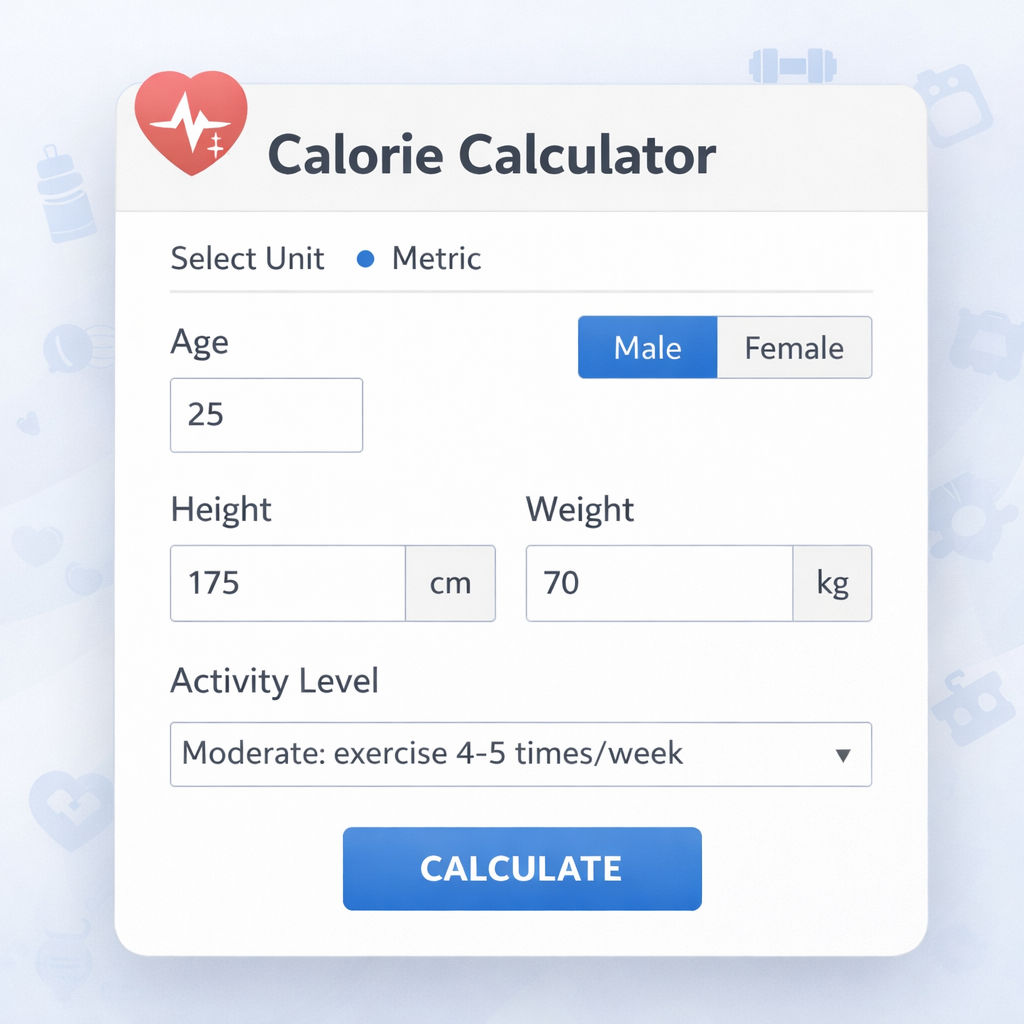 Calorie Calculator: Find Your Daily Calorie Needs
