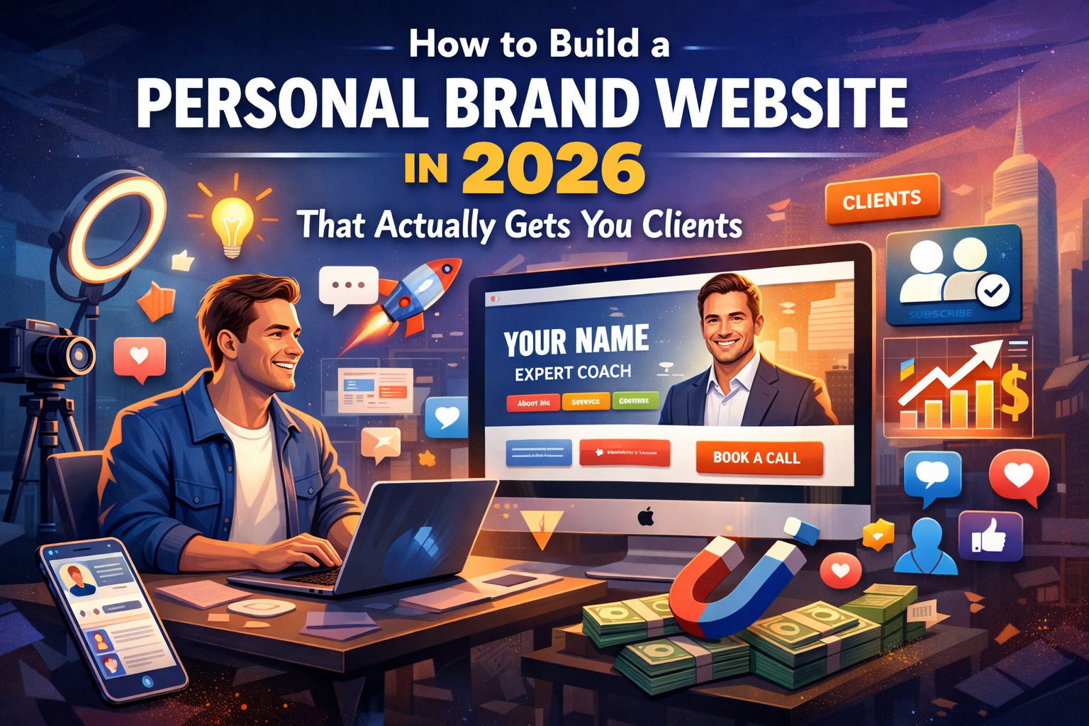 Learn how to create a powerful personal brand website in 2026 that attracts clients, builds trust, and converts visitors into real opportunities.