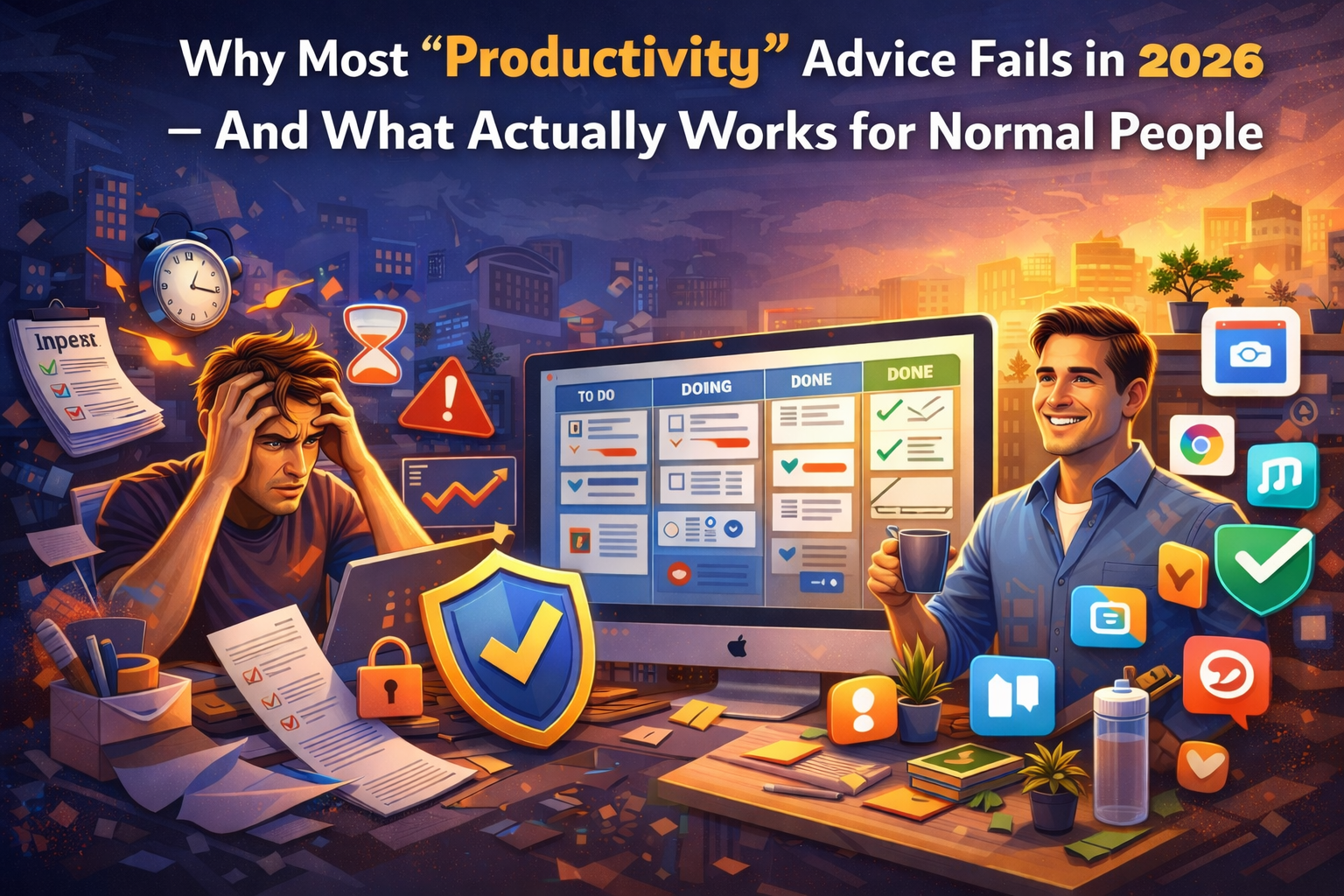 Why Most “Productivity” Advice Fails in 2026 – And What Actually Works for Normal People